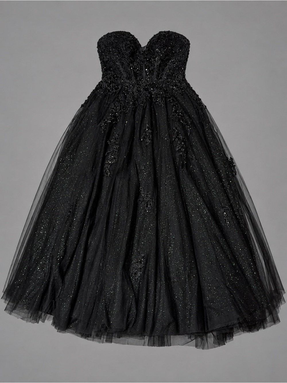 Strapless Black Evening Ball Gown Dress NWOT tried on didn’t end up fitting.